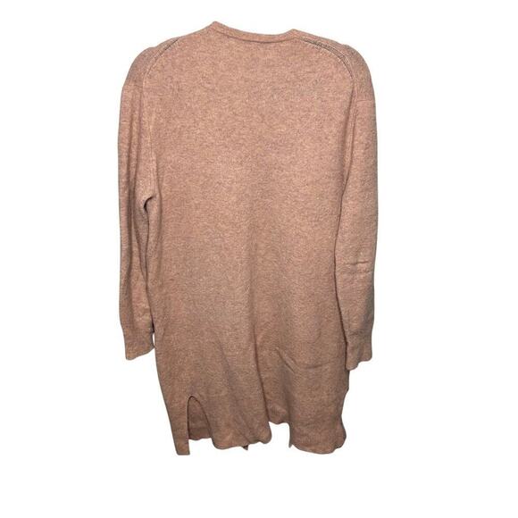 Madewell Kent Cardigan Sweater Coziest Yarn in Heather Carnation - Picture 5 of 6